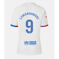 Koszulka piłkarska Barcelona Robert Lewandowski #9 Strój wyjazdowy dla kobiety 2023-24 tanio Krótki Rękaw